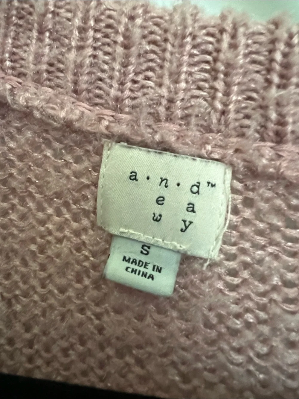 A New Day Blush Pink Fuzzy Knit Balloon Sleeve Sweater - Small